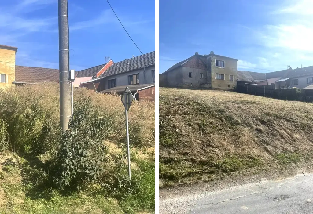Čištění pozemku Holešov